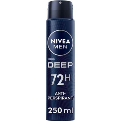 NIVEA MEN Deep Anti‑Perspirant Deodorant Spray 250 ml NIVEA MEN Deep Anti‑Perspirant Deodorant Spray 250 ml
