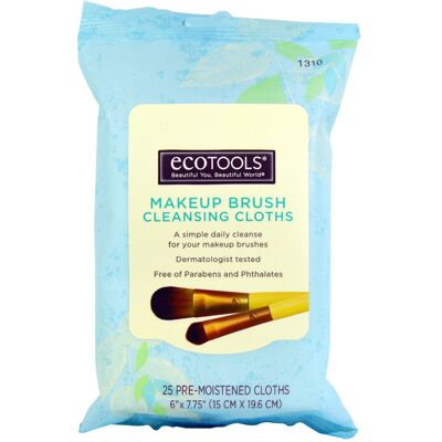 Ecotools Makeup Brush Cleansing Cloths 25 stk. Ecotools Makeup Brush Cleansing Cloths 25 stk.