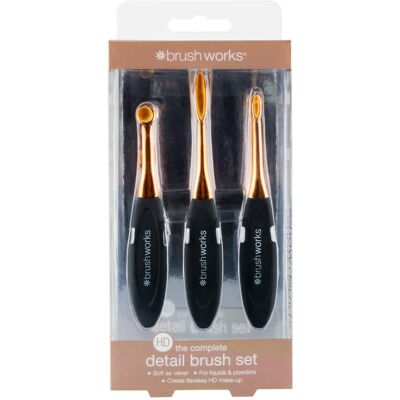 Brushworks Detail Makeupbørste Brush Set 3 stk. Brushworks Detail Makeupbørste Brush Set 3 stk.