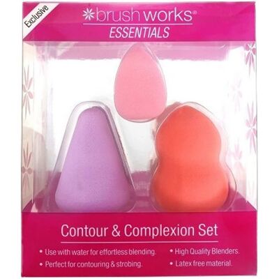 Brushworks Contour & Complexion Set 3 stk. Brushworks Contour & Complexion Set 3 stk.