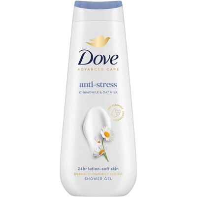 Dove Advanced Care Anti‑Stress Chamomile & Oat Milk Shower Gel 600 ml Dove Advanced Care Anti‑Stress Chamomile & Oat Milk Shower Gel 600 ml