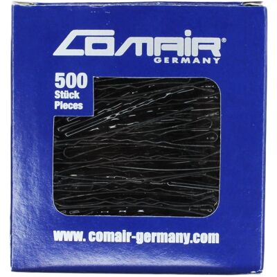 Comair Pretty Fashion Haarklammer gewellt - schwarz 500 stk. Comair Pretty Fashion Haarklammer gewellt - schwarz 500 stk.