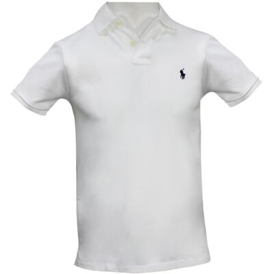 Ralph Lauren SS Slim Fit Polo PPC White Str XXL Ralph Lauren SS Slim Fit Polo PPC White Str XXL