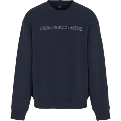 Armani Exchange Men Sweatshirt Navy Str. S Armani Exchange Men Sweatshirt Navy Str. S