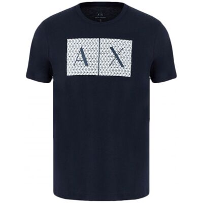 Armani Exchange Men Logo T-Shirt Navy Str. XXL Armani Exchange Men Logo T-Shirt Navy Str. XXL