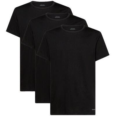 Calvin Klein Classic Fit Crew Neck T-shirt 3-Pack Sort Str. L Calvin Klein Classic Fit Crew Neck T-shirt 3-Pack Sort Str. L