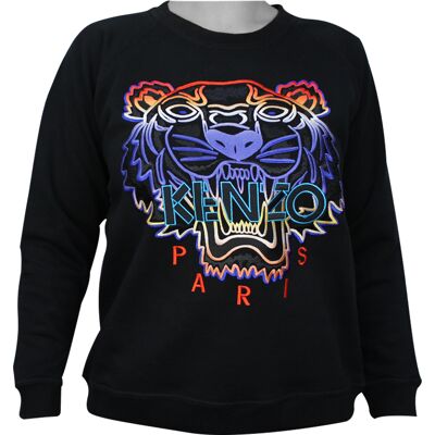 Kenzo Tiger Womans Sweatshirt Gradient L Kenzo Tiger Womans Sweatshirt Gradient L
