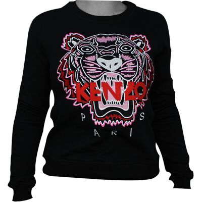 Kenzo Tiger Womans Sweatshirt Red S Kenzo Tiger Womans Sweatshirt Red S