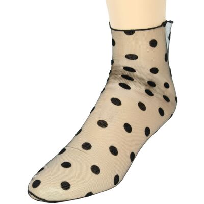 Everneed Cerise Stockings - Mûre - Nylon Söckchen mit Punkten Everneed Cerise Stockings - Mûre - Nylon Söckchen mit Punkten