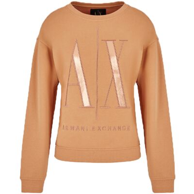 Armani Exchange Woman Sweatshirt Whisky Str. L Armani Exchange Woman Sweatshirt Whisky Str. L