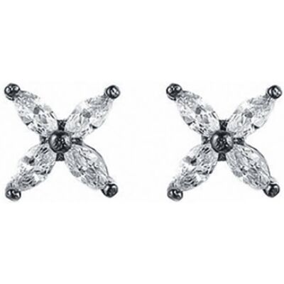 Everneed Cassie - Kleine Kristallohrringe - Oxidiert (U) Everneed Cassie - Kleine Kristallohrringe - Oxidiert (U)