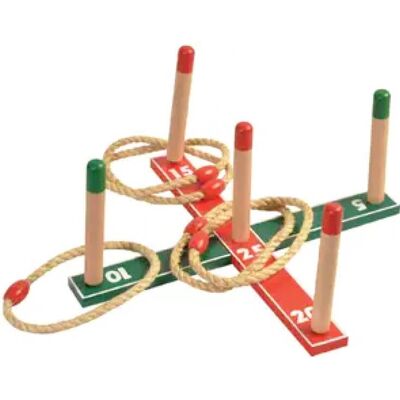 Excellent Houseware Ringkaste Spiel - Holz Excellent Houseware Ringkaste Spiel - Holz