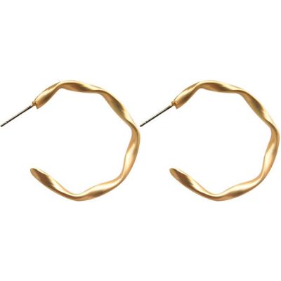 Everneed Maya My Twist - Gold Creolen Ohrringe Everneed Maya My Twist - Gold Creolen Ohrringe