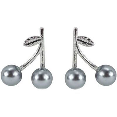 Everneed Cherry - Ohrringe Grau/Silber (U) Everneed Cherry - Ohrringe Grau/Silber (U)