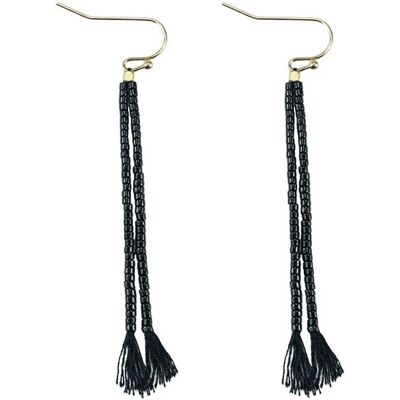 Everneed Nille Tassel Ohrringe - Schwarz Everneed Nille Tassel Ohrringe - Schwarz