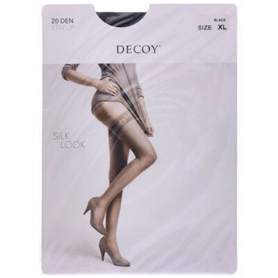 Decoy Stay up Silk Look (20 Den) Black XL Decoy Stay up Silk Look (20 Den) Black XL