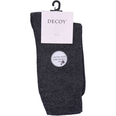 Decoy Ekstra Wide Comfortable Rib Socks Grey 37-41 Decoy Ekstra Wide Comfortable Rib Socks Grey 37-41