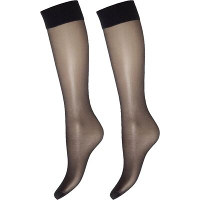 Decoy Elegant (15 Den) Black 2-Pack Knee High One Size Decoy Elegant (15 Den) Black 2-Pack Knee High One Size