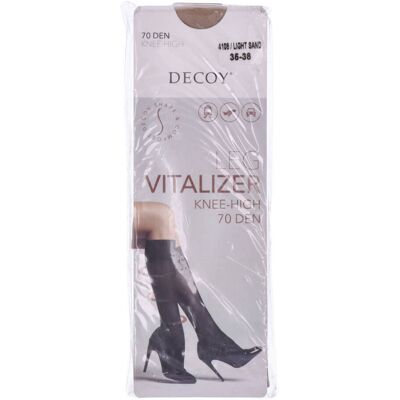 Decoy Leg Vitalizer Knee High (70 Den) Light Sand 35-38 Decoy Leg Vitalizer Knee High (70 Den) Light Sand 35-38