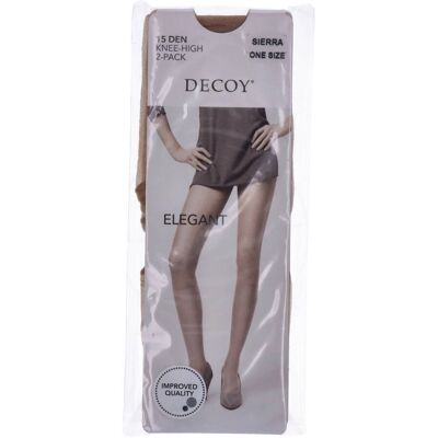 Decoy Silk Look (15 Den) Sierra 2-Pack Knee High One Size Decoy Silk Look (15 Den) Sierra 2-Pack Knee High One Size