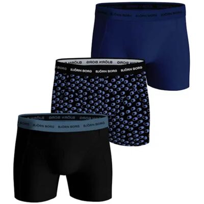 Björn Borg Essential 3-pack Cotton Stretch Shorts - Size XL 3 stk. Björn Borg Essential 3-pack Cotton Stretch Shorts - Size XL 3 stk.