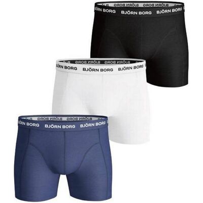 Björn Borg Essential 3-pack Cotton Stretch Shorts - Size S 3 stk. Björn Borg Essential 3-pack Cotton Stretch Shorts - Size S 3 stk.