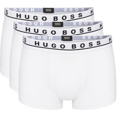 Hugo Boss 3er-Pack Boxer Trunks weiss (Gr. S) 3 stk. Hugo Boss 3er-Pack Boxer Trunks weiss (Gr. S) 3 stk.