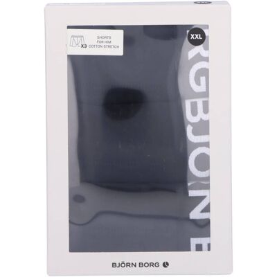 Björn Borg Cotton Stretch Shorts 3-Pack Sort Str. XXL 3 stk. Björn Borg Cotton Stretch Shorts 3-Pack Sort Str. XXL 3 stk.