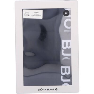 Björn Borg Cotton Stretch Shorts 3-Pack Sort Str. M 3 stk. Björn Borg Cotton Stretch Shorts 3-Pack Sort Str. M 3 stk.