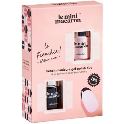 Le Mini Macaron Noir French Manicure Gel Polish Duo - Nagellack-Set Le Mini Macaron Noir French Manicure Gel Polish Duo - Nagellack-Set