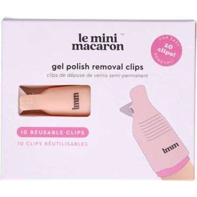 Le Mini Macaron Gel-Entfernungsklammern - 10er Set für Nägel Le Mini Macaron Gel-Entfernungsklammern - 10er Set für Nägel