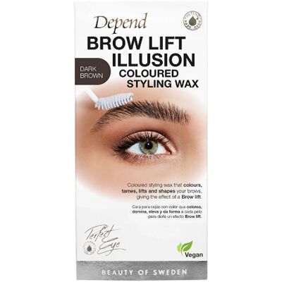 Depend Dunkelbraun Augenbrauen Lift Illusion Styling Wachs - Augenbrauenstylingwachs Depend Dunkelbraun Augenbrauen Lift Illusion Styling Wachs - Augenbrauenstylingwachs