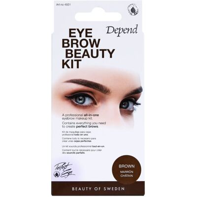 Depend Eye Brow Beauty Kit - Brown Art. 4931 Depend Eye Brow Beauty Kit - Brown Art. 4931