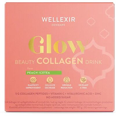 Wellexir Glow Kollagen Drink Pfirsich Eistee - Kollagen Pulver Wellexir Glow Kollagen Drink Pfirsich Eistee - Kollagen Pulver