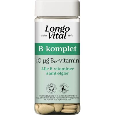 Longo Vital B-komplet 180 Tabletten - Nahrungsergänzung Longo Vital B-komplet 180 Tabletten - Nahrungsergänzung