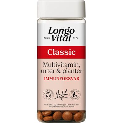 Longo Vital Classic - Multivitamin mit Kräutern, Vitamin D, A - Immunsystem Longo Vital Classic - Multivitamin mit Kräutern, Vitamin D, A - Immunsystem