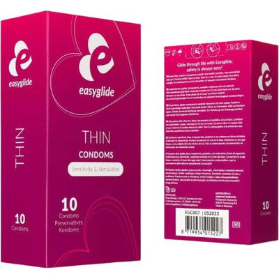 EasyGlide - Extra Dünne Kondome - 10 Stück EasyGlide - Extra Dünne Kondome - 10 Stück