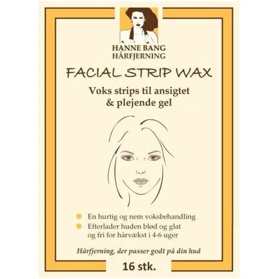 Hanne Bang Facial Strip Wax 16 stk. Hanne Bang Facial Strip Wax 16 stk.