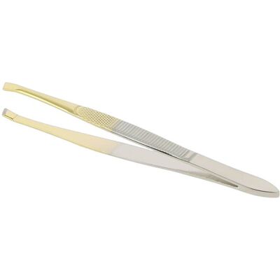 Sibel Epilating Tweezers Classic Gold Plated Slanted Sibel Epilating Tweezers Classic Gold Plated Slanted