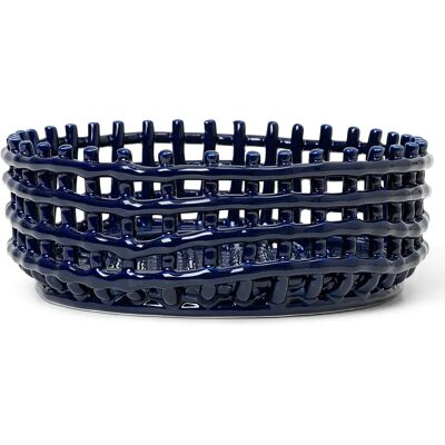Ferm Living Keramik Blau Mittelstück - Handgefertigt, Organisch, Vielseitig Ferm Living Keramik Blau Mittelstück - Handgefertigt, Organisch, Vielseitig