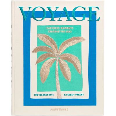 Printworks, Embroidered Photo Album - Voyage Printworks, Embroidered Photo Album - Voyage