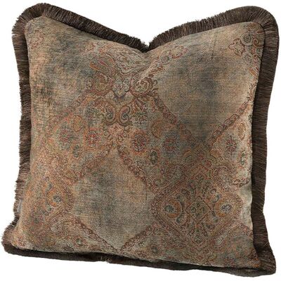 Artwood, Miralago Paisley Taupe Kissenbezug Fransen 60X40 Artwood, Miralago Paisley Taupe Kissenbezug Fransen 60X40