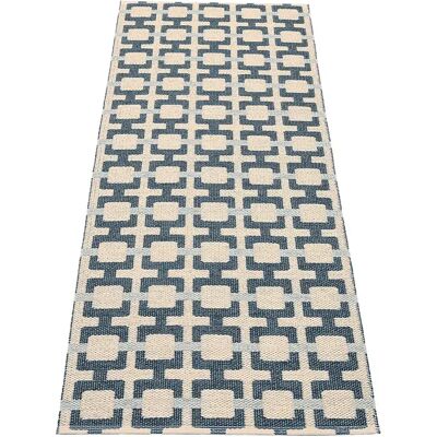 Pappelina, Tom teppich Ocean Blue/Cream/Blue Fog 70 x 180 cm Pappelina, Tom teppich Ocean Blue/Cream/Blue Fog 70 x 180 cm
