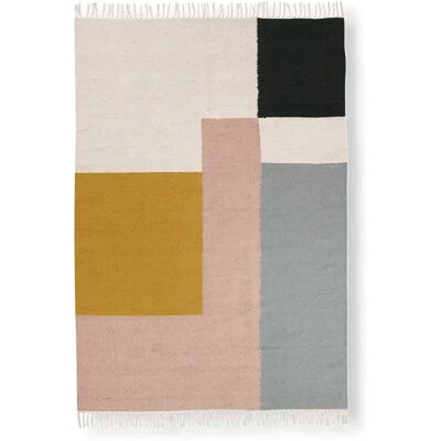 Ferm Living - Mehrfarbiger Wolle Kelim Teppich - 160 x 250 cm - Teppich Ferm Living - Mehrfarbiger Wolle Kelim Teppich - 160 x 250 cm - Teppich