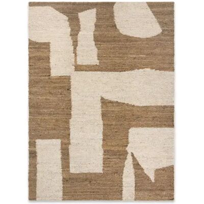 Ferm Living, Piece Teppich 140x200 cm - Off-white/Toffee Ferm Living, Piece Teppich 140x200 cm - Off-white/Toffee