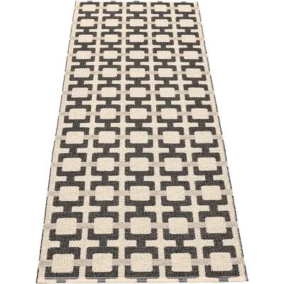 Pappelina, Tom teppich Black/Cream/Warm Grey 70 x 180 cm Pappelina, Tom teppich Black/Cream/Warm Grey 70 x 180 cm