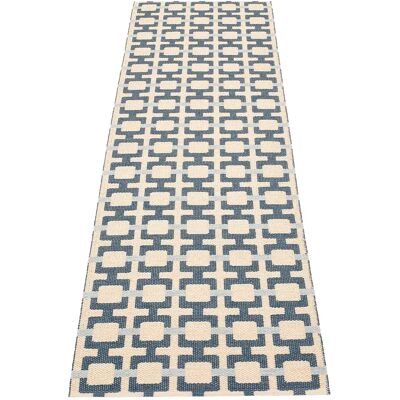 Pappelina, Tom teppich Ocean Blue/Cream/Blue Fog 70 x 240 cm Pappelina, Tom teppich Ocean Blue/Cream/Blue Fog 70 x 240 cm