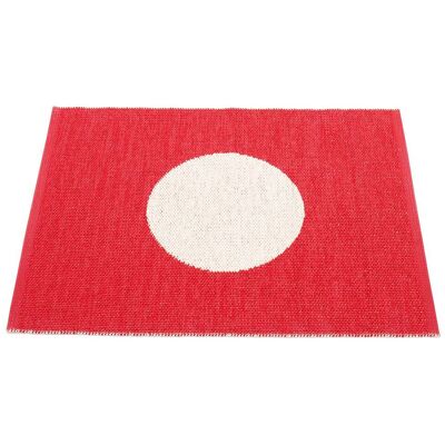 Pappelina, Vera Teppich 70x90 cm small one red / vanilla Pappelina, Vera Teppich 70x90 cm small one red / vanilla