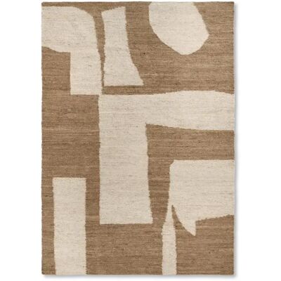 Ferm LIVING - Piece Teppich, 200 x 300 cm, off-white / toffee Ferm LIVING - Piece Teppich, 200 x 300 cm, off-white / toffee
