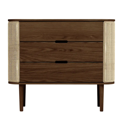 Umage, Treasures Kommode, dunkle Eiche/Venetian Cane Umage, Treasures Kommode, dunkle Eiche/Venetian Cane
